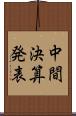 中間決算発表 Scroll