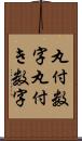 丸付数字 Scroll