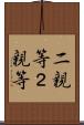 二親等 Scroll