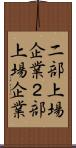 二部上場企業 Scroll