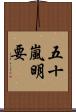 五十嵐明要 Scroll