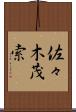 佐々木茂索 Scroll