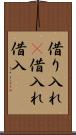 借り入れ(P) Scroll