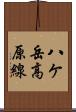 八ケ岳高原線 Scroll