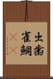 出歯雀鯛(rK) Scroll