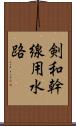 剣和幹線用水路 Scroll