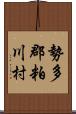 勢多郡粕川村 Scroll