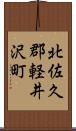 北佐久郡軽井沢町 Scroll