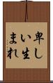 卑しい生まれ Scroll
