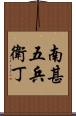 南甚五兵衛丁 Scroll