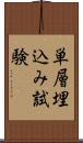 単層埋込み試験 Scroll