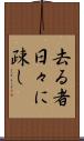 去る者日々に疎し Scroll