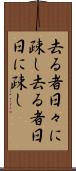 去る者日々に疎し Scroll