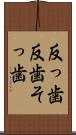 反っ歯 Scroll