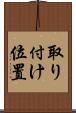 取り付け位置 Scroll