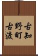 古知野町古渡 Scroll