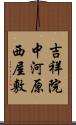 吉祥院中河原西屋敷 Scroll