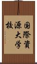 国際資源大学校 Scroll