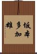 坂本多加雄 Scroll