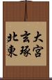 大宮玄琢北東 Scroll