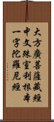 大方廣菩薩藏經中文殊室利根本一字陀羅尼經 Scroll