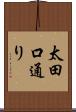太田口通り Scroll