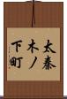 太秦木ノ下町 Scroll