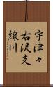 宇津々右沢支線川 Scroll