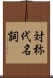 対称代名詞 Scroll