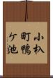 小杁町鴨ケ池 Scroll