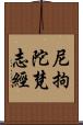 尼拘陀梵志經 Scroll