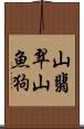 山翡翠;山魚狗 Scroll