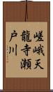 嵯峨天龍寺瀬戸川 Scroll