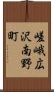 嵯峨広沢南野町 Scroll