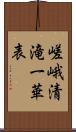 嵯峨清滝一華表 Scroll