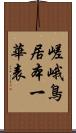 嵯峨鳥居本一華表 Scroll