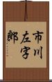 市川左字郎 Scroll