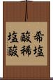 希塩酸 Scroll
