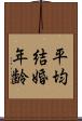 平均結婚年齢 Scroll