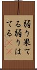 弱り果てる Scroll