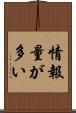 情報量が多い Scroll