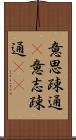 意思疎通(P) Scroll
