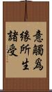 意觸爲緣所生諸受 Scroll