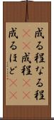 成る程 Scroll