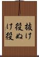 抜け役 Scroll