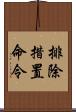 排除措置命令 Scroll