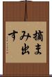 摘まみ出す Scroll