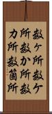 数ヶ所 Scroll