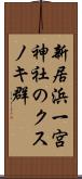 新居浜一宮神社のクスノキ群 Scroll