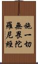 施一切無畏陀羅尼經 Scroll